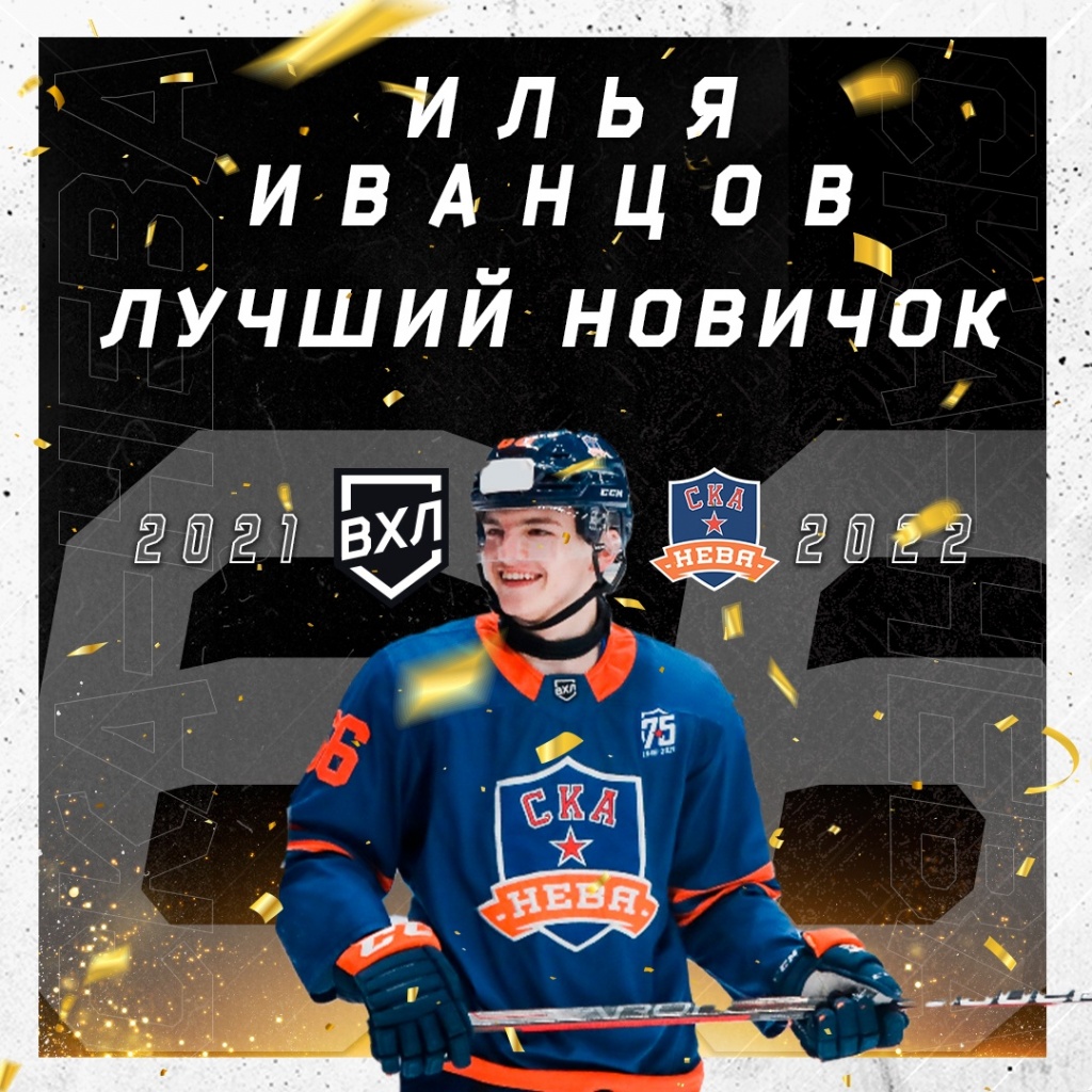 Всероссийская хоккейная лига - Форвард «СКА-Невы» Илья Иванцов - лучший ...